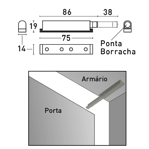 Fecho com mola  Tic-Tac - NYLON